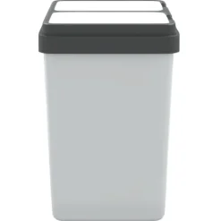 vidaXL Dubbel sophink vit 2x25 L - Soptunnor & papperskorgar