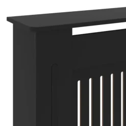 vidaXL Elementskydd MDF svart 205 cm - Tillbehör till värmeelement