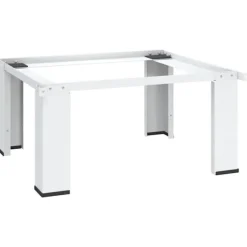 vidaXL Förhöjningssockel för tvättmaskin vit