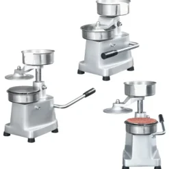 vidaXL Hamburgerpress med 500 pappersark aluminium 13 cm - Köksverktyg & köksgeråd