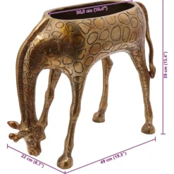 vidaXL Iskanna Mässing Aluminium 49 x 22 x 39 cm Fantastisk Design