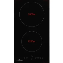 vidaXL Keramikhäll med 2 plattor touchkontroll 3000 W - Spishällar