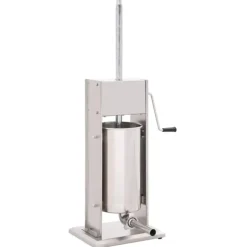 vidaXL Manuell korvstoppare 15 L rostfritt stål