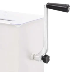 vidaXL Manuell köttblandare med lock Silver Rostfritt Stål