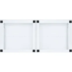 vidaXL Piedestal till tvättmaskin med utdragbara hyllor vit