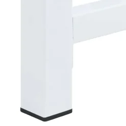 vidaXL Piedestal till tvättmaskin med utdragbara hyllor vit