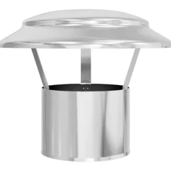 vidaXL Regnskydd Rör silver 25 x 25 x 20 cm Rostfritt stål