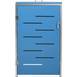 vidaXL Skjul till ett sopkärl 69x77,5x112,5 cm rostfritt stål - Ställningar till sopkärl