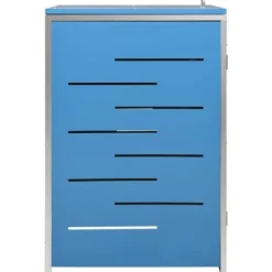 vidaXL Skjul till ett sopkärl 69x77,5x112,5 cm rostfritt stål - Ställningar till sopkärl