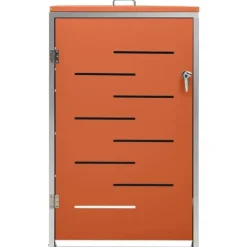 vidaXL Skjul till ett sopkärl 69x77,5x112,5 cm rostfritt stål - Ställningar till sopkärl