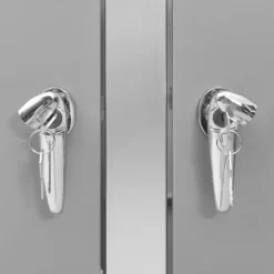 vidaXL Skjul till fyra sopkärl 276,5x77,5x112,5 cm rostfritt stål - Ställningar till sopkärl