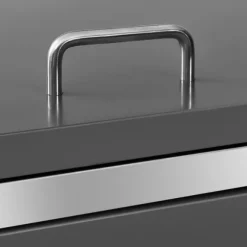 vidaXL Skjul till två sopkärl 138x77,5x112,5 cm rostfritt stål - Ställningar till sopkärl