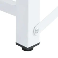 vidaXL Sockel för tvättmaskin med utdragbar hylla vit