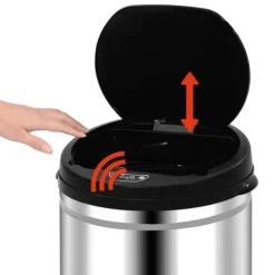 vidaXL Soptunna med automatisk sensor 50 L rostfritt stål - Soptunnor & papperskorgar