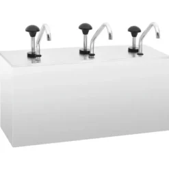 vidaXL såsdispenser i rostfritt stål 3 x 3,5 L