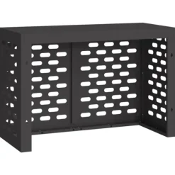 vidaXL Svart Metall 90 x 40 x 60 cm Airconditioner Täckning