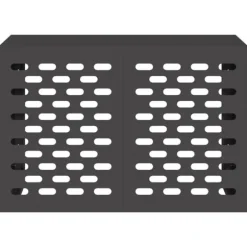 vidaXL Svart Metall 90 x 40 x 60 cm Airconditioner Täckning