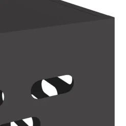 vidaXL Svart Metall 90 x 40 x 60 cm Airconditioner Täckning