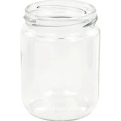 vidaXL Syltburkar i glas med vita och röda lock 48 st 230 ml - Honungsburkar