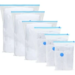 vidaXL Vakuumförvaringspåse Transparent Plast 100 x 80 cm