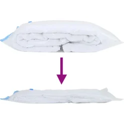 vidaXL Vakuumförvaringspåse Transparent Plast 100 x 80 cm