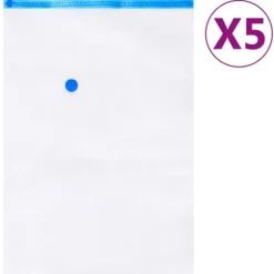 vidaXL Vakuumpåsar till kläder 2 storlekar 10 st - Förvaringspåsar för hemmet