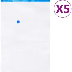 vidaXL Vakuumpåsar till kläder 2 storlekar 10 st - Förvaringspåsar för hemmet