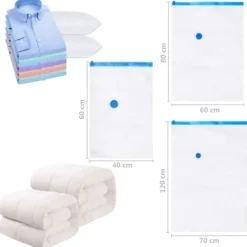 vidaXL Vakuumpåsar till kläder 120x70 cm 20 st - Förvaringspåsar för hemmet