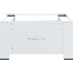 vidaXL vaskemaskinepiedestal med skuffe hvid