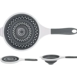 Vikbar kökssil i silikon, durkslag, sil, durkslag, KEMP 25,5 cm ORION 124472