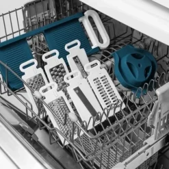 Vikbar mandolin - ARTHUR MARTIN - AMM530 - 6 i 1 - 3 rivblad och 3 grönsaksskärblad - Rostfritt stål