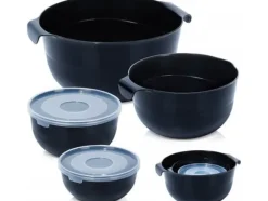 Vilde Mixing Bowls Mixing Beater with Lids VILDE Kitchen Bowls 6 el.
