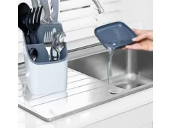 Vilde organisatör draineringshylla korg bestick redskap bestick behållare