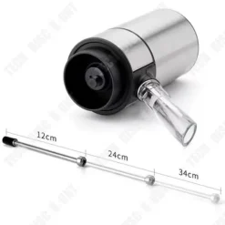 Vin distributör - TD® - Multifunktionell mini karaff - Elektrisk - Rostfritt stål - Svart