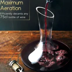 Vin karaff NUTRIUPS 1.8L i handblåst glas - Luftare och dekanterare