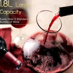 Vin karaff NUTRIUPS 1.8L i handblåst glas - Luftare och dekanterare