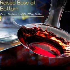 Vin karaff NUTRIUPS 1.8L i handblåst glas - Luftare och dekanterare