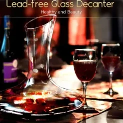 Vin karaff NUTRIUPS 1.8L i handblåst glas - Luftare och dekanterare