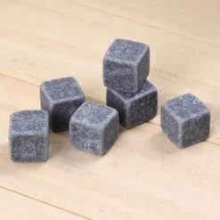 Vin Kylare - Ej specificerad - Naturlig sten - 6 stycken - Svart färg - 2 cm