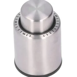 Vinflaska Vakuumproppar Försegling Återanvändbar Preserver Läcksäker Press Typ Korkar Silver