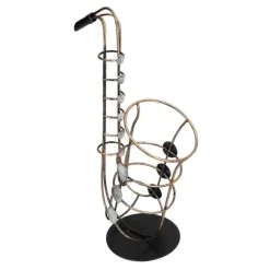 Vinflaskhållare Metallfigurer Saxofon Praktiskt hantverk Heminredningstillbehör