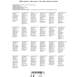 Vinhällare - The tulip, med hävarmslås