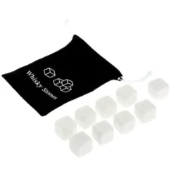 Vinkylare, 100 % naturlig whisky Drycker Stenar Smutta Rock Whisky Cooler Ice Cube Present - Vit #B