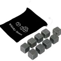 Vinkylare, 100 % naturlig whisky Drycker Stenar Smutta Rock Whisky Cooler Ice Cube Present - Vit #B