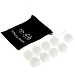 Vinkylare, 100 % naturlig whisky Drycker Stenar Smutta Rock Whisky Cooler Ice Cube Present - Vit #A
