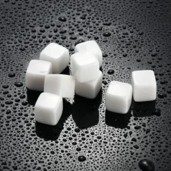 Vinkylare, 100 % naturlig whisky Drycker Stenar Smutta Rock Whisky Cooler Ice Cube Present - Vit #A