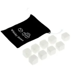 Vinkylare, 100 % naturlig whisky Drycker Stenar Smutta Rock Whisky Cooler Ice Cube Present - Vit #C