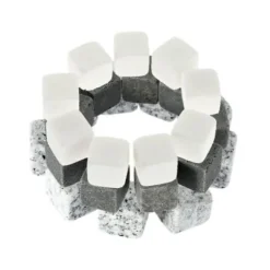 Vinkylare, 100 % naturlig whisky Drycker Stenar Smutta Rock Whisky Cooler Ice Cube Present - Vit #C