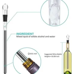 Vinkylare - Dotopon - Set om 2 - Rostfritt stål - Bärbar - Vattentät