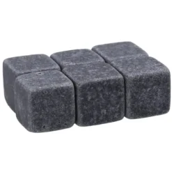 Vinkylare - Whiskystenar - 6 delar - Naturlig sten - Återanvändbar - Flera färger